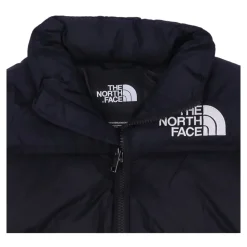 Retro Nuptse Zwarte Tienerjas