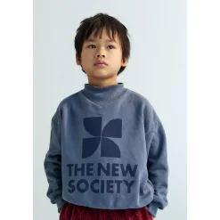 Rib Kraag Sweatshirt Void Blue