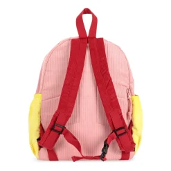 Ribfluwelen rugzak met geborduurd logo