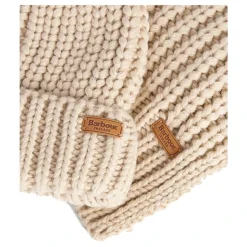 Rib-gebreide muts en sjaal set