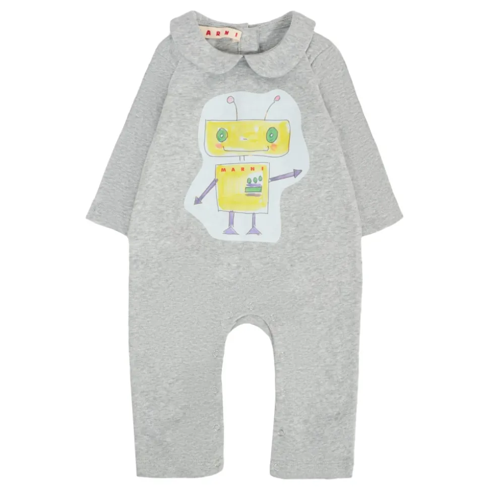 Robot Print Katoenen Rompers