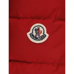 Rode Baby Donsjas Capuchon Rits