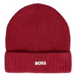 Rode Gebreide Beanie met Logo