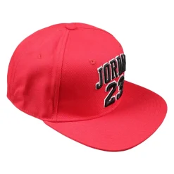 Rode Katoenen Klep Hoed met Logo