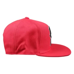 Rode Katoenen Klep Hoed met Logo