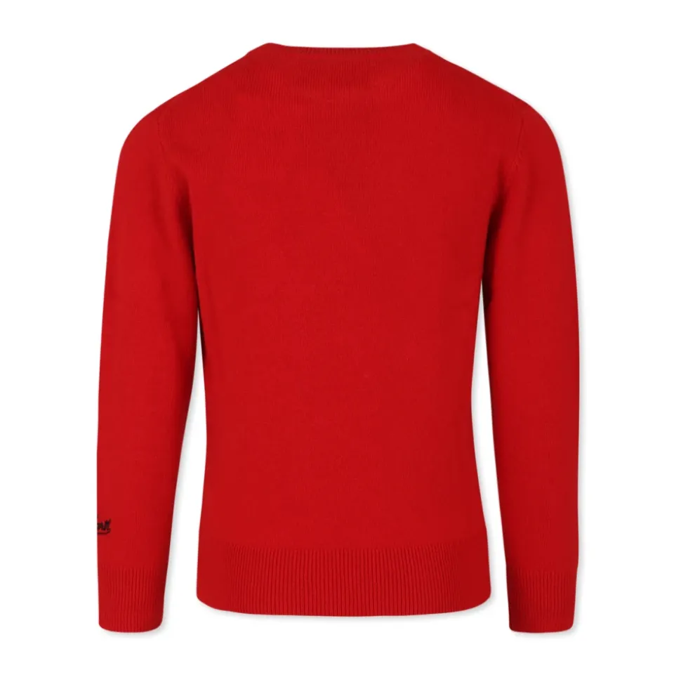 Rode Kersttrui met Peanuts Print