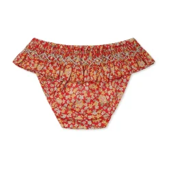 Rode Liberty Stof Slip met Ruches