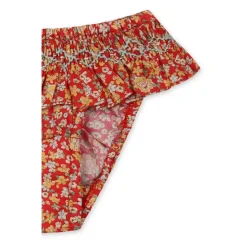 Rode Liberty Stof Slip met Ruches