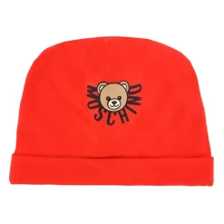 Rode Pasgeboren Mutsen met Teddybeer