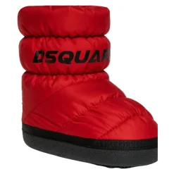 Rode Puffer Sneeuwlaarzen Urban Stijl