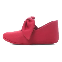 Rode Satijnen Ballet Flats met Strik