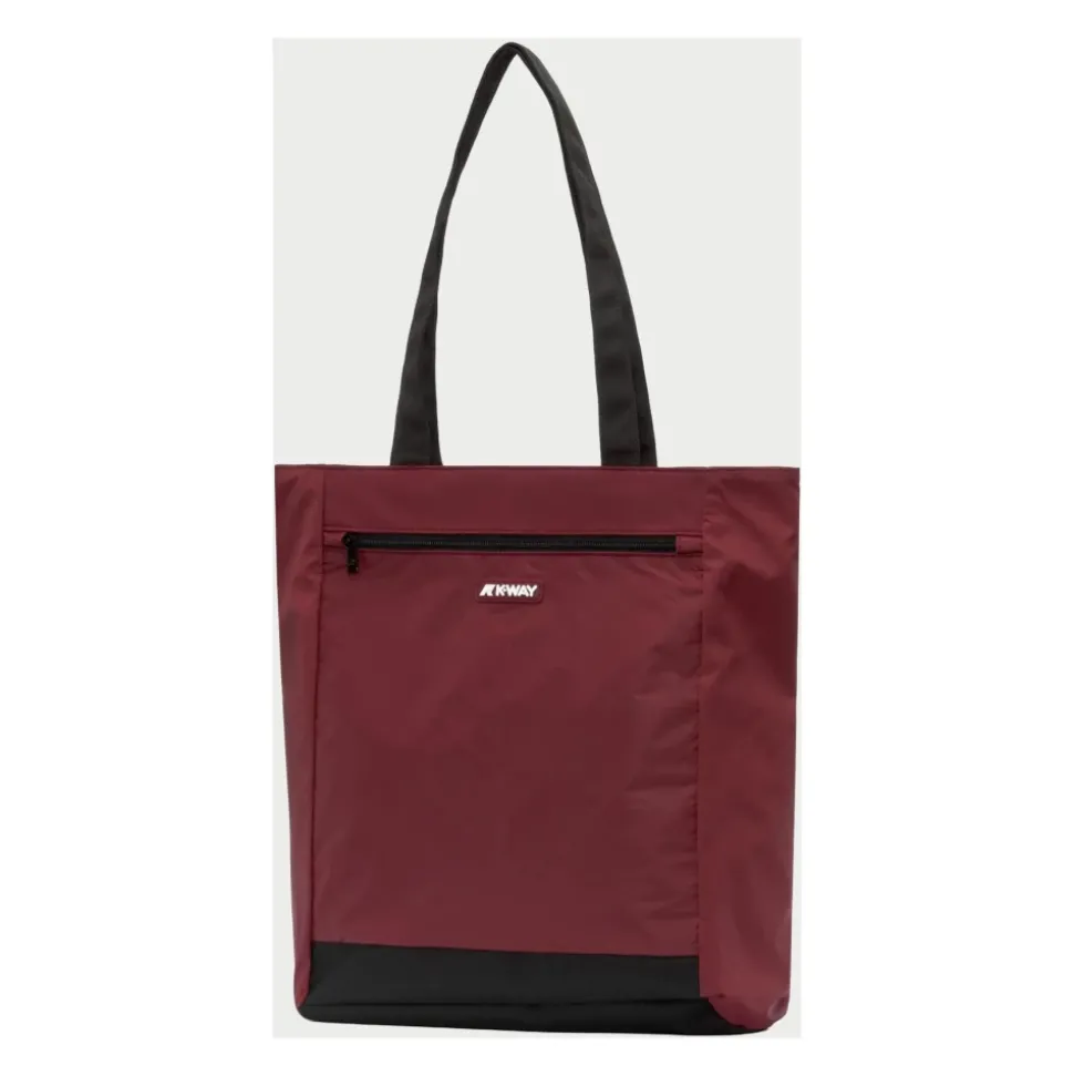 Rode Waterdichte Boodschappentas met Voorvak