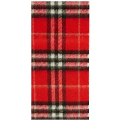 Rood Geruit Franje Katoenen Sjaal