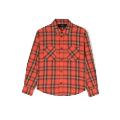 Rood Tartan Geruit Overhemd