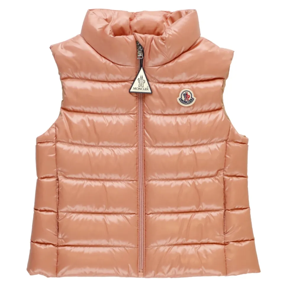 Roze Baby Gewatteerd Vest Jas