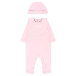 Roze Babypakje Muts Slab Set