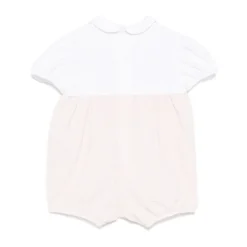 Roze Bodysuit met Ruitjes en Bloemmotief