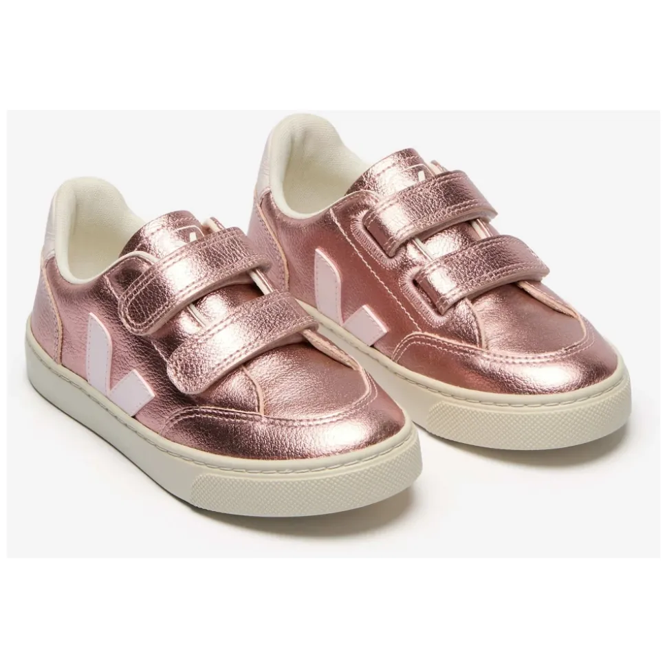 Roze Chromevrije Leren V-12 Sneakers