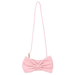 Roze Eco-Leren Elegante Tassen met Strik