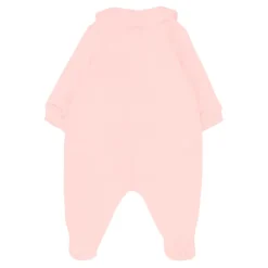 Roze Fleece Baby Rompers Set