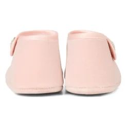 Roze Fluwelen Balletschoenen met Strik