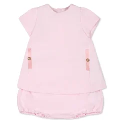 Roze Geboorte Set Jurk Culottes