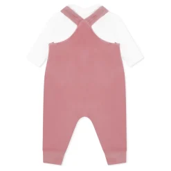 Roze Geboorte Set Tuinbroek Romper