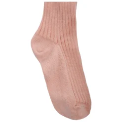 Roze Geribbelde Elastische Taille Panty's