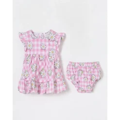 Roze Gerimpelde Kinderromper