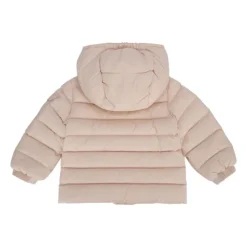 Roze Gewatteerde Bomberjack met Afneembare Capuchon