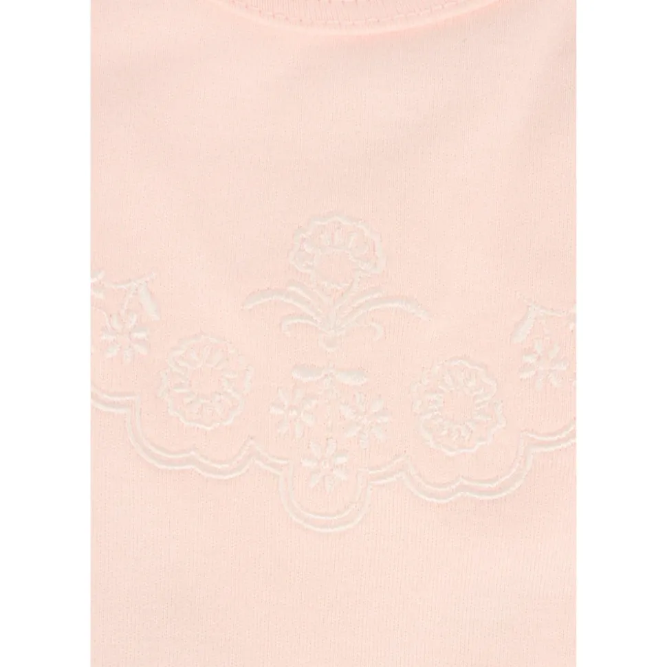 Roze Katoenen Babypakje en Hoed Set