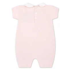 Roze Katoenen Gebreide Jurk