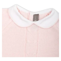 Roze Katoenen Gebreide Jurk