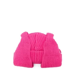 Roze Katoenen Hoed met Dierenoren