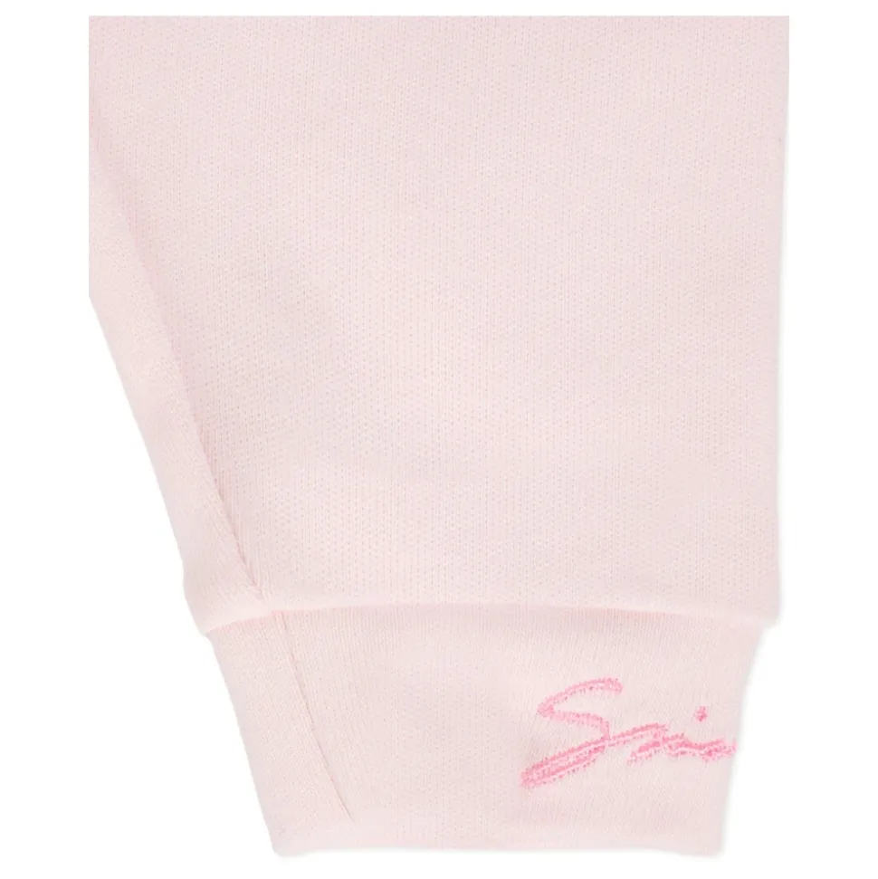 Roze Katoenen Jurk en Legging Set