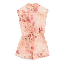 Roze Katoenen Jurk met Strik