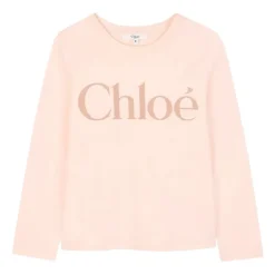 Roze Katoenen Longsleeve T-shirt