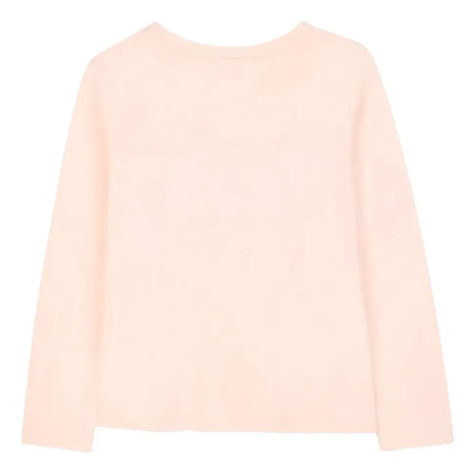 Roze Katoenen Longsleeve T-shirt