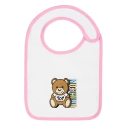 Roze Katoenen Romper Bib Muts Set