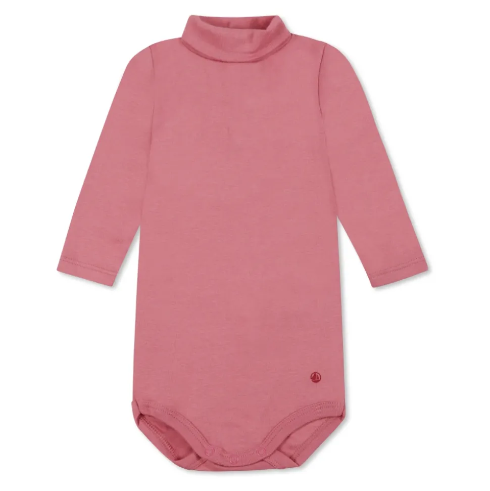 Roze Katoenen Rompertje met Logodetail