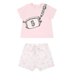 Roze Katoenen Sportoutfit