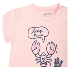 Roze Katoenen Sportpak Marine Print