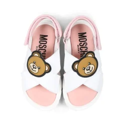 Roze Leren Teddybeer Sandalen