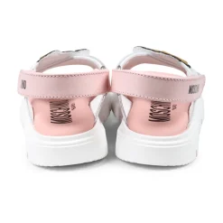 Roze Leren Teddybeer Sandalen