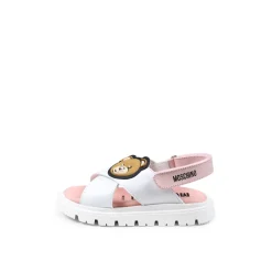 Roze Leren Teddybeer Sandalen