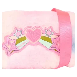 Roze Nepbont Rugzak met Sterren