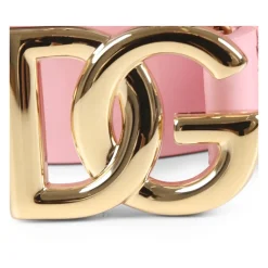 Roze Patentleren Riem met Metalen Gesp