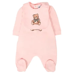 Roze Romper en Slabbetjes Set