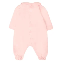 Roze Romper en Slabbetjes Set