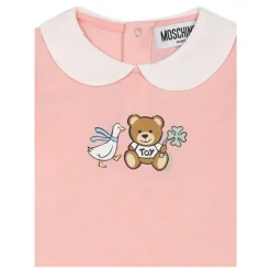 Roze Romper met Teddybeer Versiering